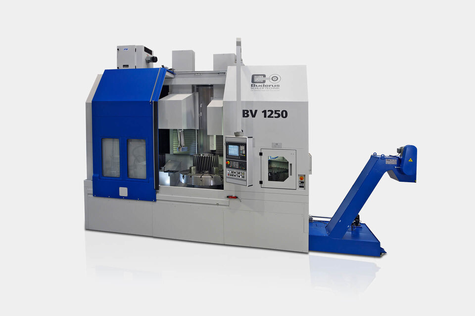 BUDERUS BV400 Schleifmaschine mit automatisierter Werkstückhandhabung