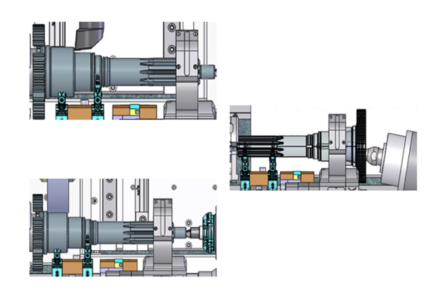 Machining of turning faces, grinding outer and inner diameters in one machine Maximum workpiece dimensions: Length = 1.000 mm Diameter = 250 mm Weight ≤ 50 kg Process stability thanks to the in-process measuring system