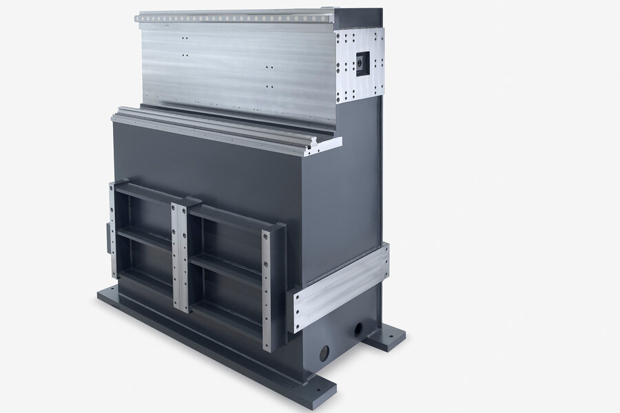 Machine bed of a Pittler Skive Line